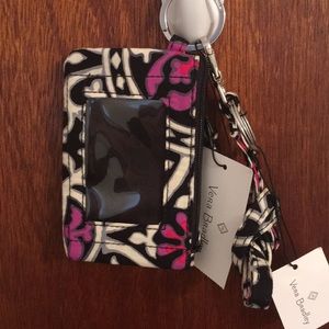Vera Bradley zip Is case and lanyard
